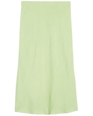 Madewell The Layton Midi Slip Skirt - Green