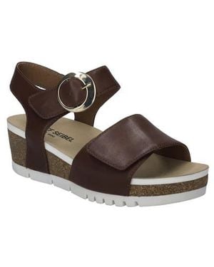 Josef Seibel Quinn 02 Wedge Sandal - Brown