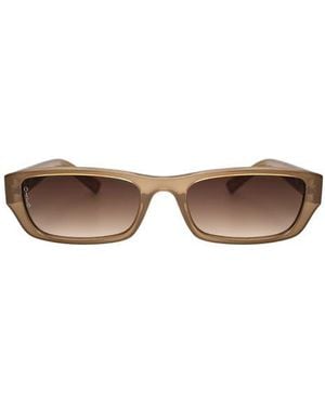 OTRA EYEWEAR Mabel Rectangular Sunglasses - Brown