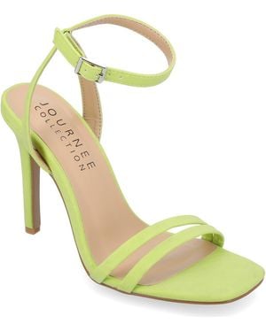 Journee Collection Yevva Ankle Strap Stiletto Sandal - Green