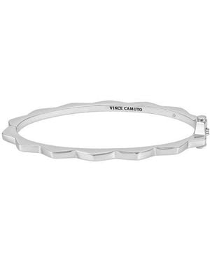 Vince Camuto Geometric Hinged Bangle Bracelet - Metallic