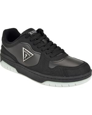 Guess Nomen Faux Leather Sneaker - Black