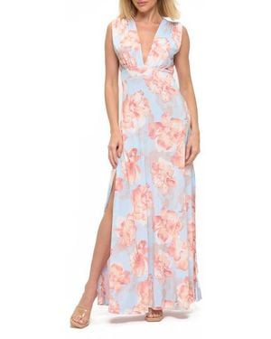 O.L. Open Back Maxi Dress - Red