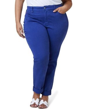 Slink Jeans High-Waist Boyfriend Denim Jeans - Blue