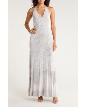 Go Couture Halter Maxi Dress - White