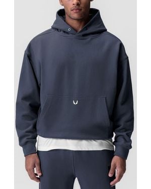 ASRV Tech-Terry Oversize Hoodie - Blue
