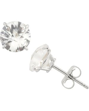 FZN Amethyst Stud Earrings - Metallic