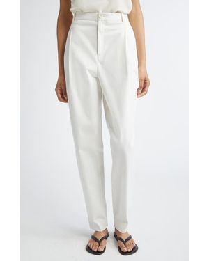 Partow Connor Tapered Straight Leg Pants - White