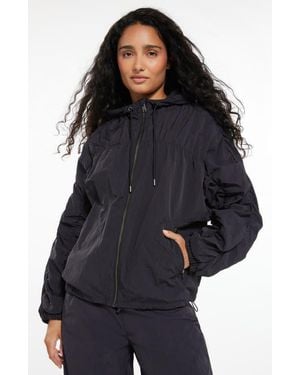 Zella Travel Lite Ruched Jacket - Black
