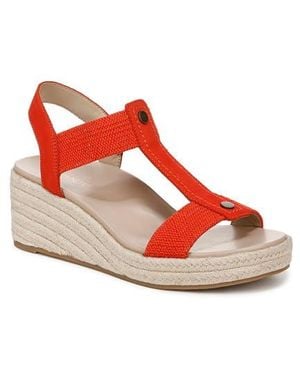 Vionic Calera Espadrille Wedge Sandal - Red