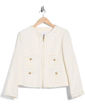 LK Bennett Charlie Tweed Jacket - Natural