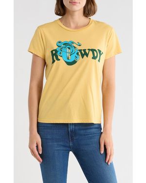 Mother The Boxy Goodie Goodie Supima Cotton Tee - Orange
