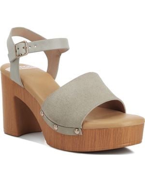 Rag & Co Daniela Platform Sandal - Metallic