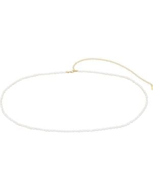 st. Moran 18K & Freshwater Pearl Waist Chain - White