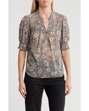 Pleione Puff Sleeve Top - Gray