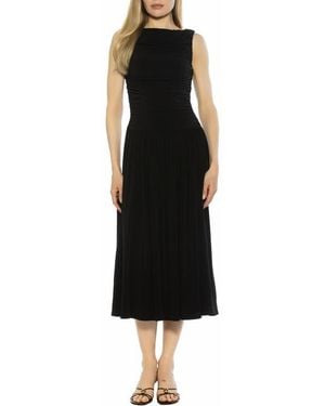 Alexia Admor Lumi Portrait Midi Dress - Black