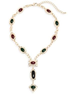 Tasha Stone Lariat Necklace - Multicolor