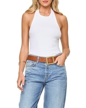LSPACE Alyx Cover-Up Halter Tank - Blue