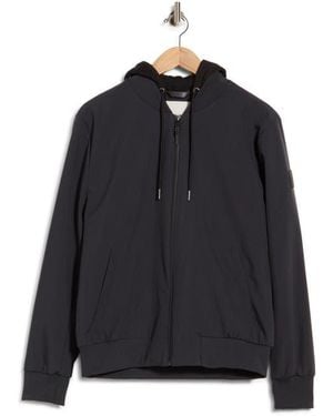 Calvin Klein Softshell Knit Bomber Hoodie - Black