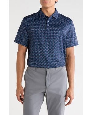 PGA TOUR Short Sleeve Club Polo - Blue