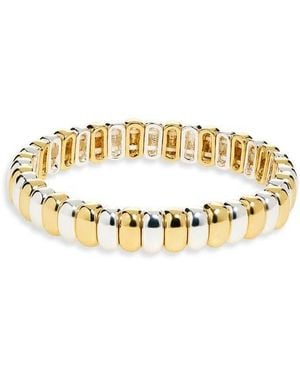 Nordstrom Rack Two Tone Stretch Bracelet - Metallic
