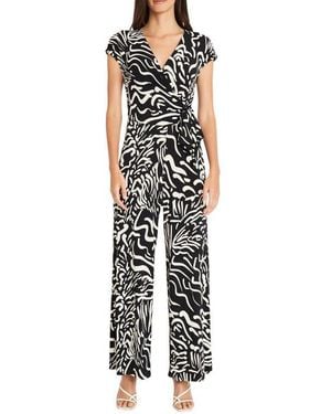 Maggy London Front Tie Jumpsuit - Black