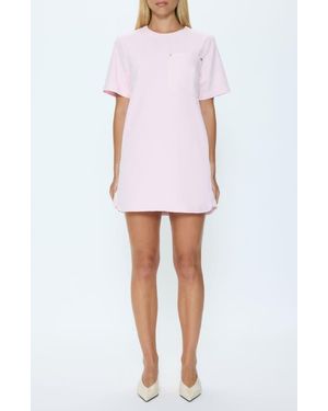 Pistola Remi Short Sleeve Woven Cotton Minidress - White