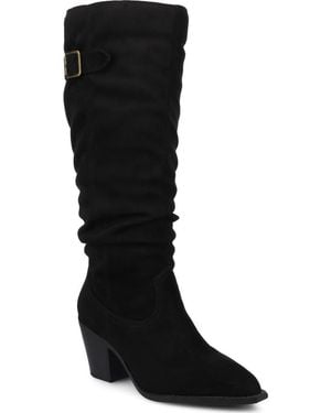 Journee Collection Kaleah Extra Wide Calf Boot - Black