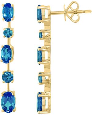 Effy London Topaz Drop Earrings - Metallic