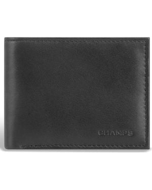 CHAMPS Multi Wing Bifold Wallet - Black
