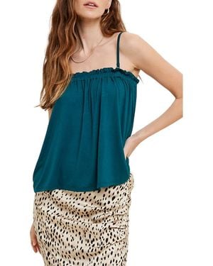 Wishlist Slub Jersey Tank Top - Blue