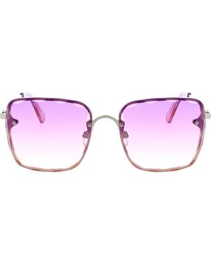 BCBGMAXAZRIA 52Mm Beveled Square Sunglasses - Pink