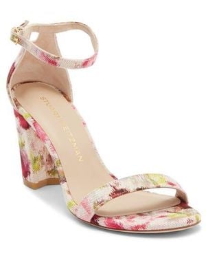 Stuart Weitzman Nearlynude Ankle Strap Sandal - Pink