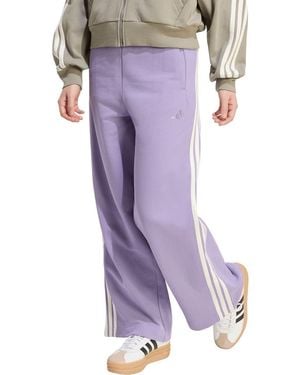adidas Adicolor Wide Leg 3-Stripes Pants - Purple