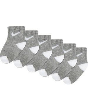 Nike 6-Pack Swoosh Ankle Socks - Metallic