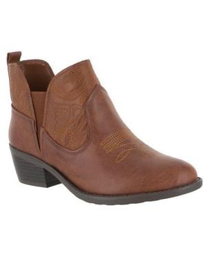 Easy Street Legend Western Bootie - Brown