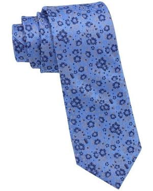 Ben Sherman Ditsy Floral Tie - Blue