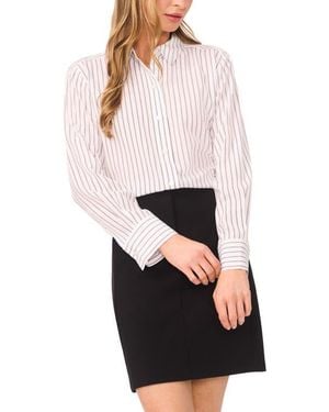 Halogen® Stripe Woven Shirt - White