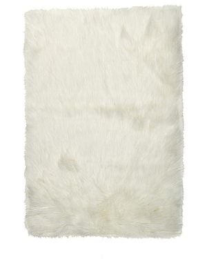Luxe by Lisa Vogel Faux Fur Hudson Rectangular Rug - Natural