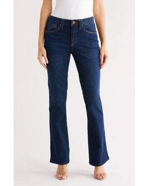 Democracy 'Ab'Technology Embroidered Itty Bitty Bootcut Jeans - Blue