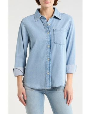 Lucky Brand Denim Button-Up Shirt - Blue