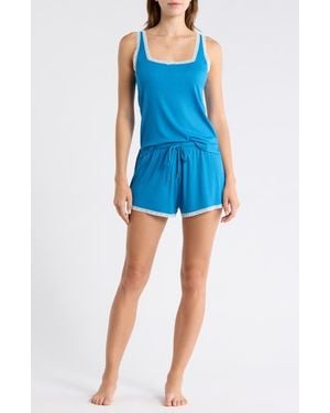 Honeydew Intimates Revival Rib Short Pajamas - Blue