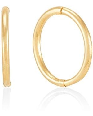 Frankie & Zoe Tube Hoop Earrings - Metallic