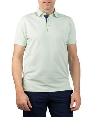 Tailorbyrd Micro Grid Performance Polo - Green