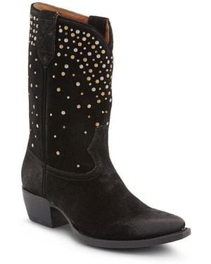 Frye Sacha Stud Western Boot - Black
