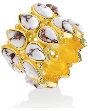 YS GEMS Wild Horse Layered Ring - Metallic