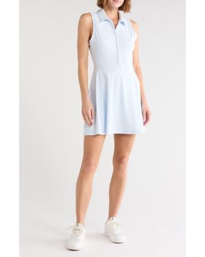Travis Mathew Move Half-Zip Sleeveless Dress - White
