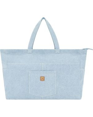 C&C California Multipocket Denim Tote Bag - Blue