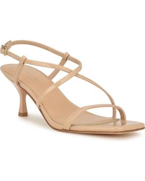 Nine West Heden Kitten Heel Sandal - Metallic