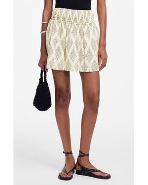 Madewell Ruffle Cotton Voile Miniskirt - White